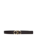 Salvatore Ferragamo Men's Belts Leather Black/Moor's Head