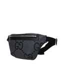 Gucci Mochilas Y Bolsos Messenger Jumbo Hombre's Cuero Gris/Negro