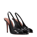 Amina Muaddi Kristina Sandals Donna Vernice Black