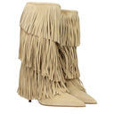 Paris Texas Women's Suede Boots Beige/Ecru