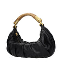 Balmain Handtaschen Damen Leder Schwarz
