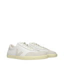 Veja Sneakers Volley Damens Leder Weiß/Hellgrau