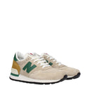 New Balance Sneakers 990 Men's Suede Beige/Green