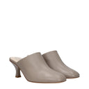 Tod's Women's Sandals Leather Gray/Dust