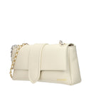 Jacquemus Bambino Shoulder Bag Women Leather Beige/Light Ivory