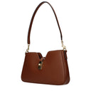Celine Shoulder Bag Camille 16 Women Leather Brown/Tan