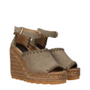 Stella Mc Cartney Women's Green Eco Suede Sneakers