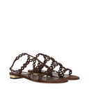 Sandały damskie Aquazzura Infinity Zamsz Brązowy/Espresso
