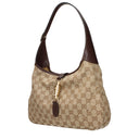 Gucci Jackie Shoulder Bag Women Fabric Beige/Brown