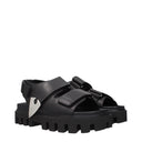 Alexander Mc Queen Men's Leather Black Sandals
