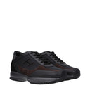 Hogan Interactive Sneakers Men's 生地 ブラック/ブラウン