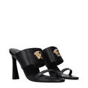 Versace Damens Sandalen aus schwarzem Leder