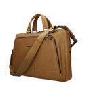 Piquadro Herens Werktassen Beige/Okerleer