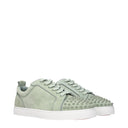 Louboutin Sneakers Louis Junior Men Suede Green