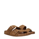 Balenciaga Sunday Slippers And Clogs Men's Brown Suede