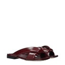 Bottega Veneta Slippers And Clogs Riva Women's Leather Red/Barolo