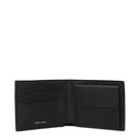 Pineider Hombres's Cartera de Cuero Negra