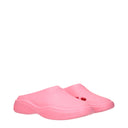 Prada Mellow Donna's Zoccoli E Sabot In Gomma Rosa/Begonia