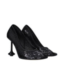 로에베 데콜테 토이 여성용s Paillettes 블랙