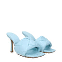 Bottega Veneta Women's Sandals Pale Blue Leather