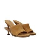 Jacquemus Women's Suede Sandals Brown/Camel