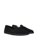 Prada Hombres Slip On Ante Negro