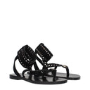 Isabel Marant Edil Women's Flip Flops Black Suede