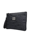 Dolce&Gabbana Men's Pouch Fabric Black/Light Gray