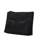 Jimmy Choo Raina Women's Satin Black Clutch