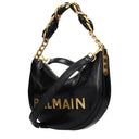 Balmain Shoulder Bags Women Black Leather