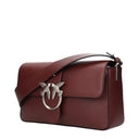 Pinko Love Shoulder Bags Women Leather Red/Burgundy