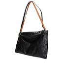 Jil Sander V Sport Crossbody Bag Women Leather Black/Brown