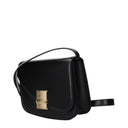 Salvatore Ferragamo Women's Oyster Crossbody Bag Black Leather