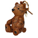 Mcm Women's Keychain Fabric Brown/Cognac
