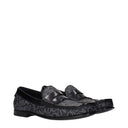 Dolce&Gabbana Herens Loafers Stof Zwart/Grijs