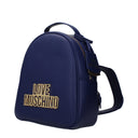 Love Moschino Backpacks And Shoulder Bags For Women Polyurethane Blue/Blueberry