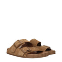 Balenciaga Sunday Sandals And Clogs Women's Brown Suede
