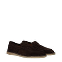 Dolce&Gabbana Slip On New Florio Ideal Uomo Suede Brown/Ebony