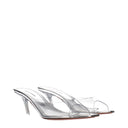 Amina Muaddi Alexa Women's Sandals Transparent Pvc