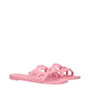 Gucci Women's Flip Flops And Clogs Pink Rubber