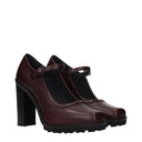 Max Mara Mary Donna braune Lederabsätze