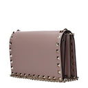 Valentino Garavani Women's Rockstud Crossbody Bag Pink/Dust Pink Leather