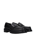 Off White Men's Military Moccasins Black Leather