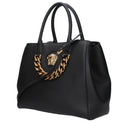 Versace Women's Handbags Black Leather