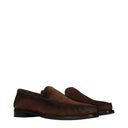 Prada Damens Loafer Wildleder Braun/Kakao