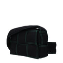 Bottega Veneta Men's Cassette Crossbody Bag Black Fabric/Parrot