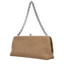 Jil Sander Goji Handbag Women Suede Beige/Khaki