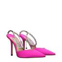 Jimmy Choo Saeda Women's Sandals Fuchsia Satin