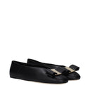 Salvatore Ferragamo Vanna Ballerina Flats Women Leather Black