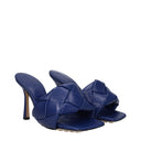 Bottega Veneta Women's Sandals Blue Leather/Cruise